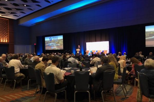 Michael Walters, Chairman of NCRR Board of Directors welcomes Rail Forum attendees